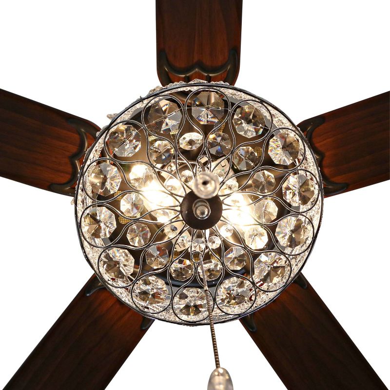 52" Casa Vieja Modern Rustic 3 Blade Ceiling Fan with Remote Brushed Nickel Natural Wood House Bedroom Living Room Home Kitchen