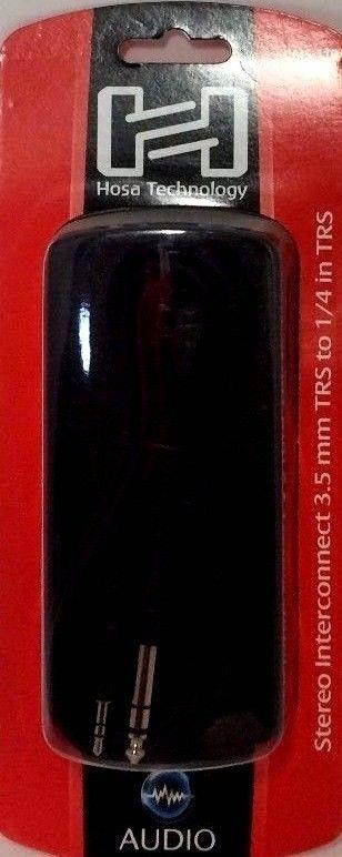 Hosa - CMS-110 - 3.5 mm TRS to 1/4 inch TRS Stereo Interconnect Cable - 10 feet