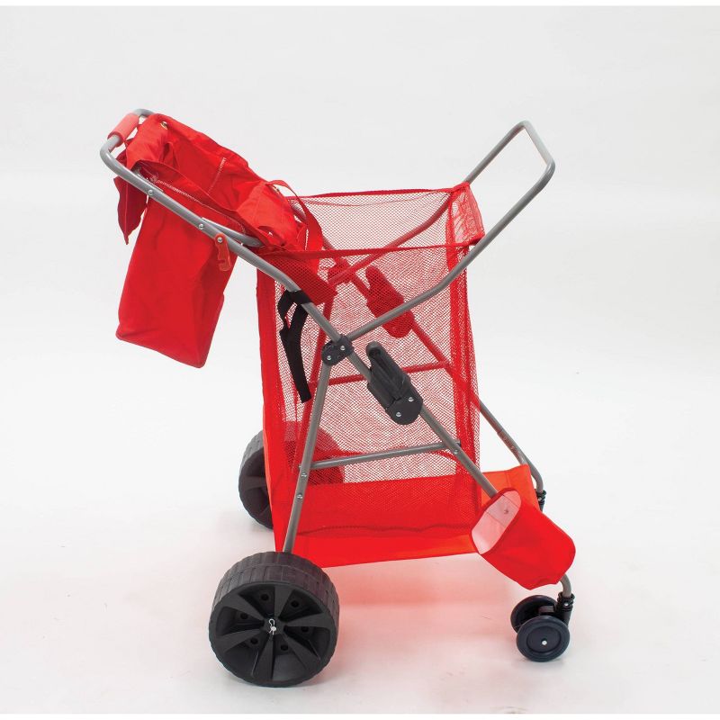 Wonder Wheeler Beach Standing Cart - Red - RIO Brands