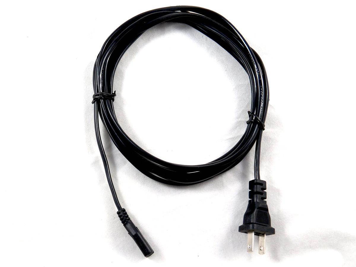 2-Prong  12 Ft 12 Feet  Ac Wall Cable Power Cord for Led Lcd Tv, Samsung, Apple Tv, Lg Sharp; Canon Pixma, Hp Brother Epson Lexmark Printer, Ps2, Ps3 Slim, Ps4; Dell Sony Asus Gateway Toshiba Laptop