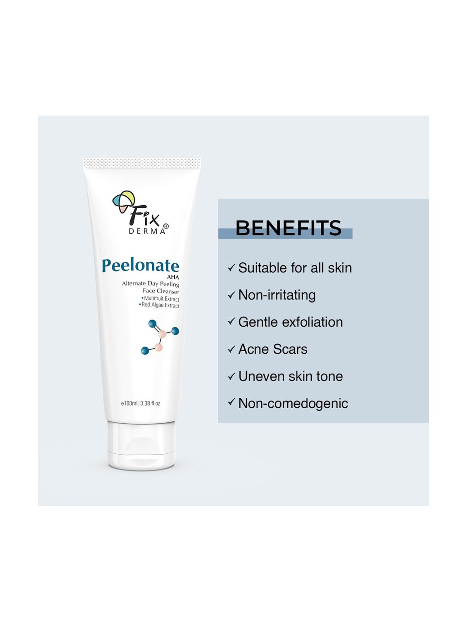 Fixderma Peelonate AHA Face Cleanser - 100 ml