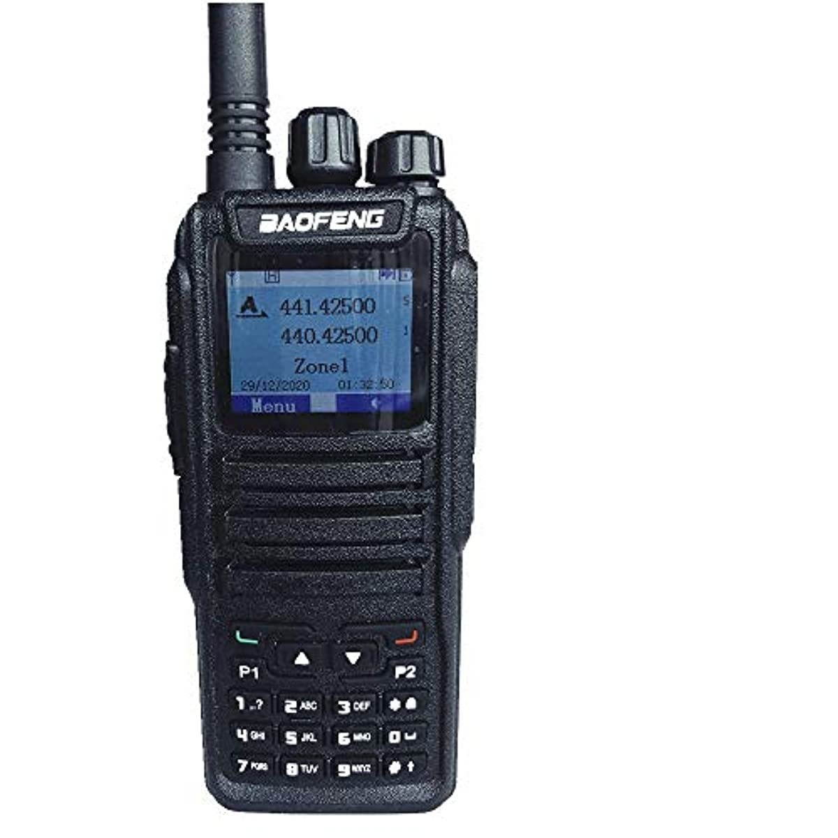 Baofeng DM-1701 Dual Band Tier I & II DMR Radio 3000 Channels, Color Display with PRG Cable & Earpiece