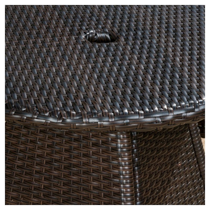 La Sola 3pc Metal Bistro Set - Black/Bronze - Christopher Knight Home