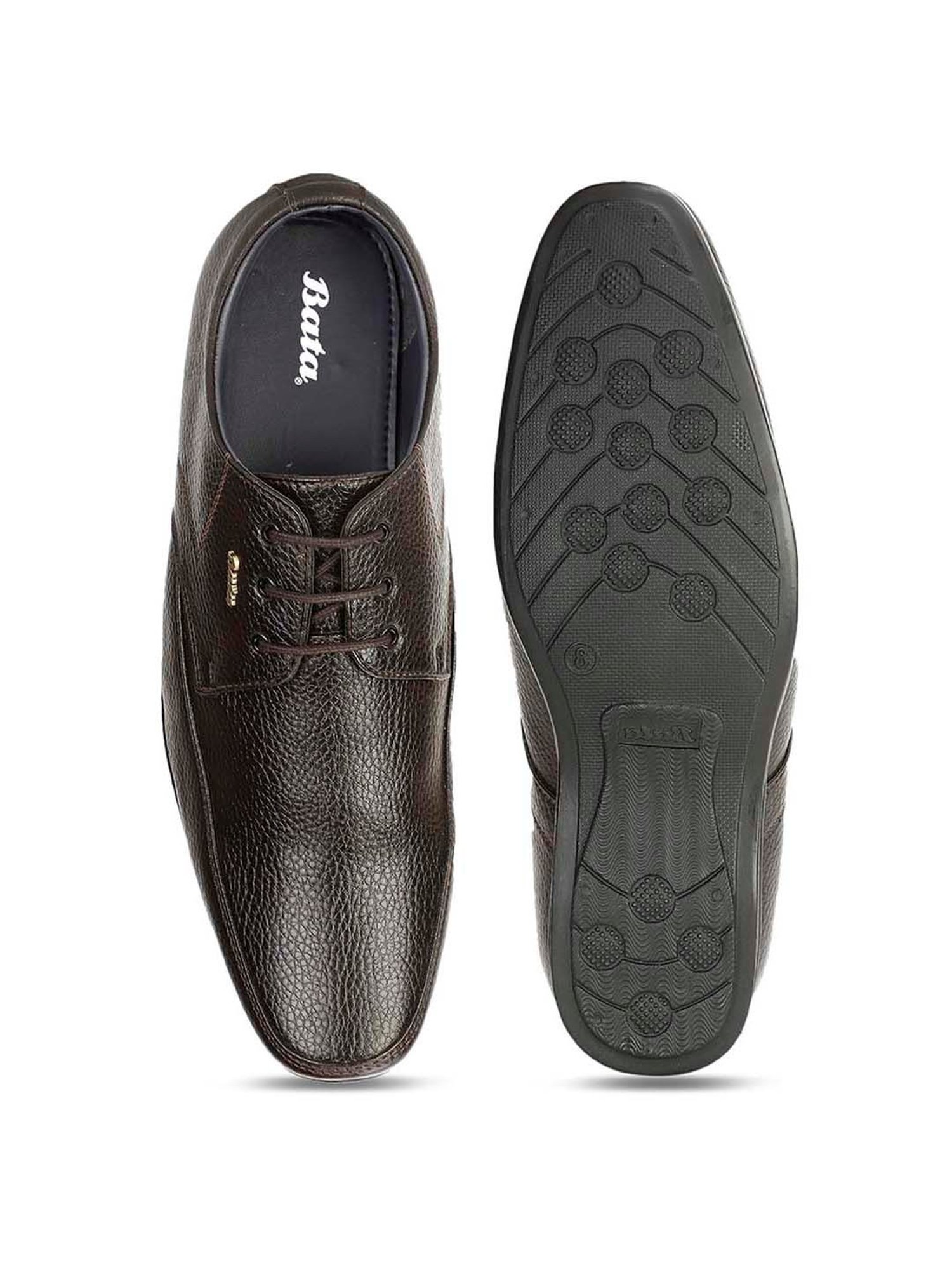 Bata Men's JACK E Brown Derby Shoes