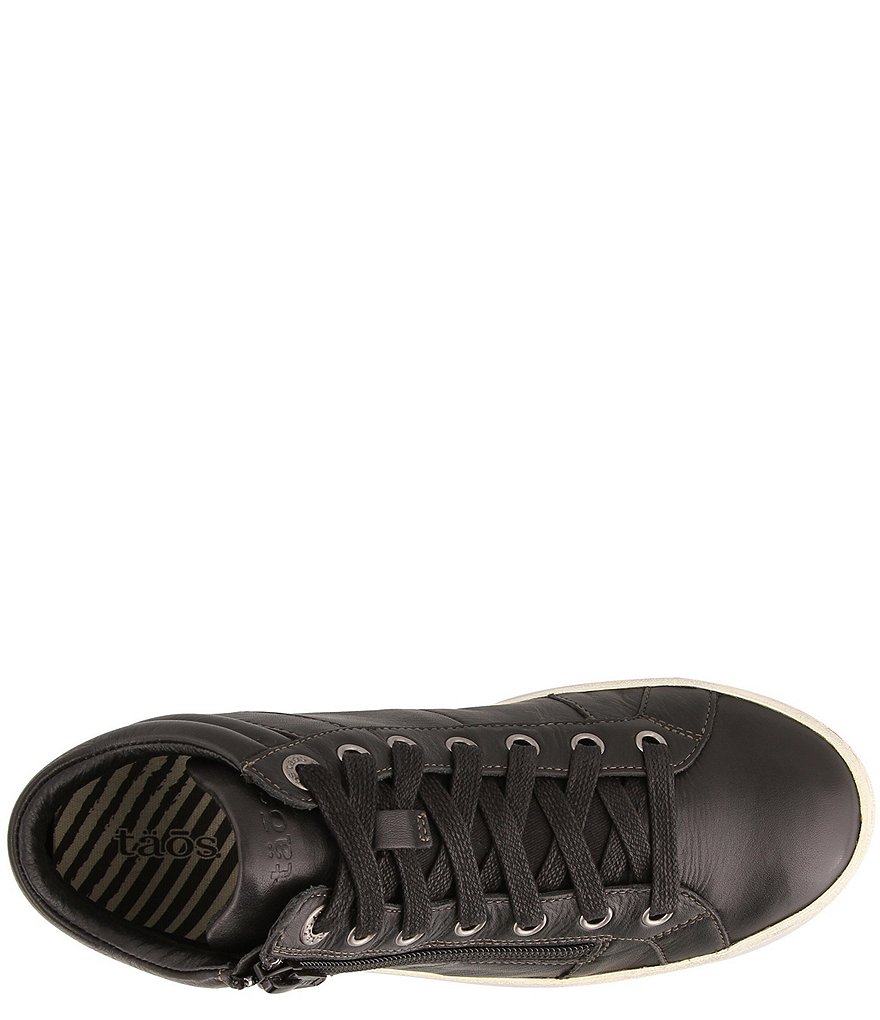 Taos Footwear Union Leather High Top Zip Sneakers