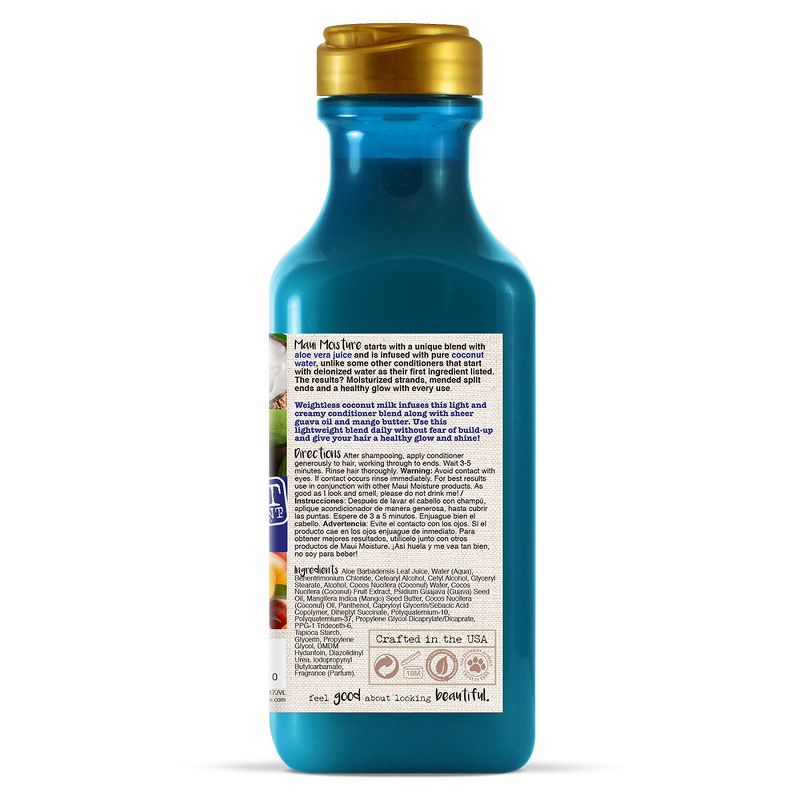 Maui Moisture Nourish & Moisture + Coconut Milk Conditioner for Dry Hair - 13 fl oz