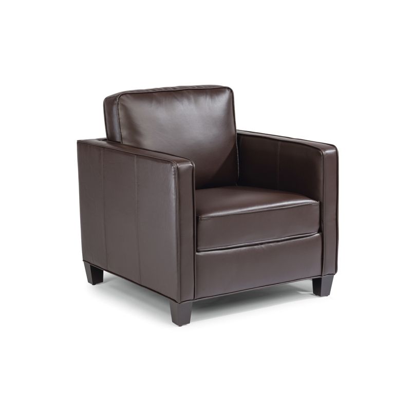 Bradley Upholstered Club Chair Dark Brown - Home Styles