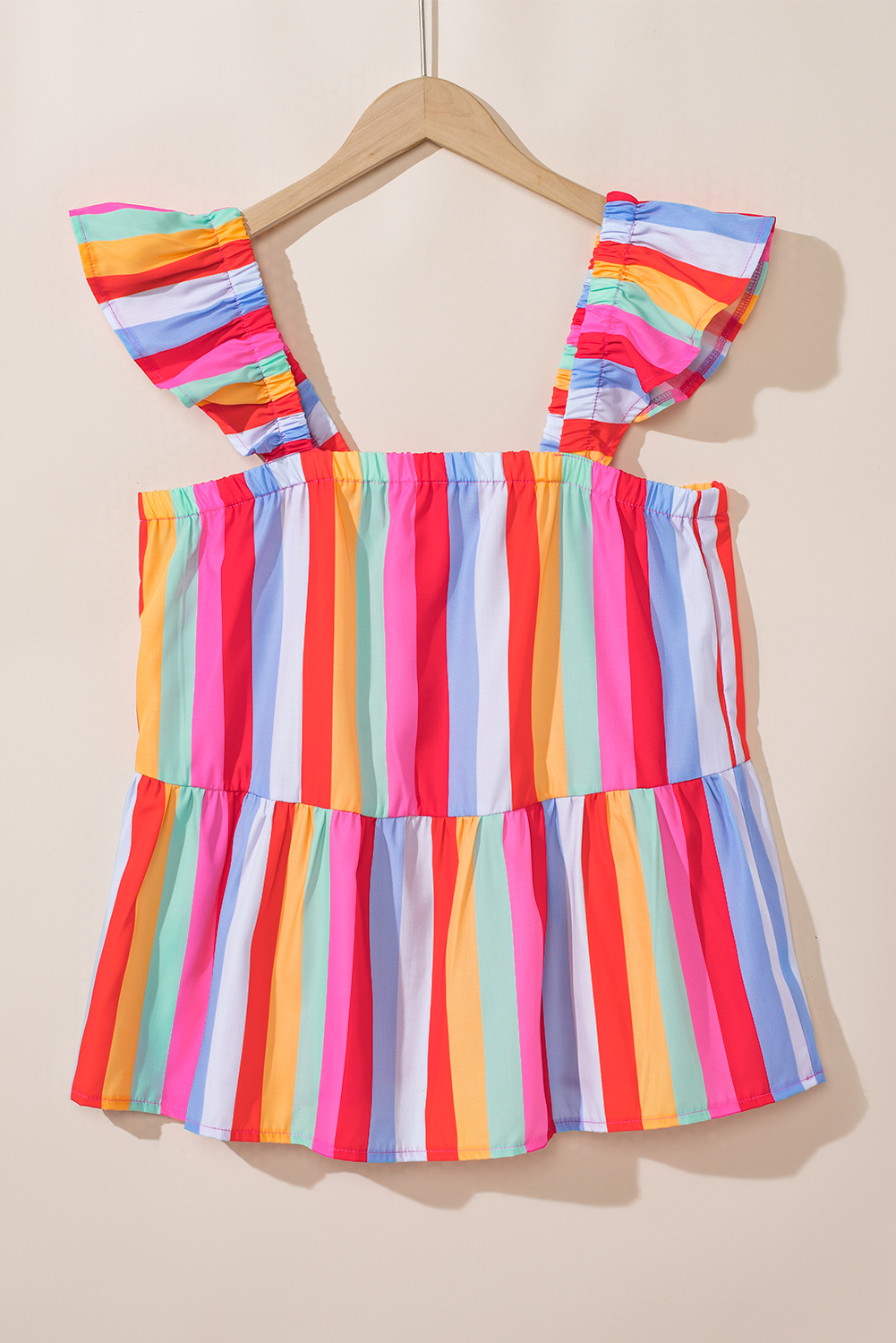 White Spotted Print Tie Neck Color Block Halter Sleeveless Shirt