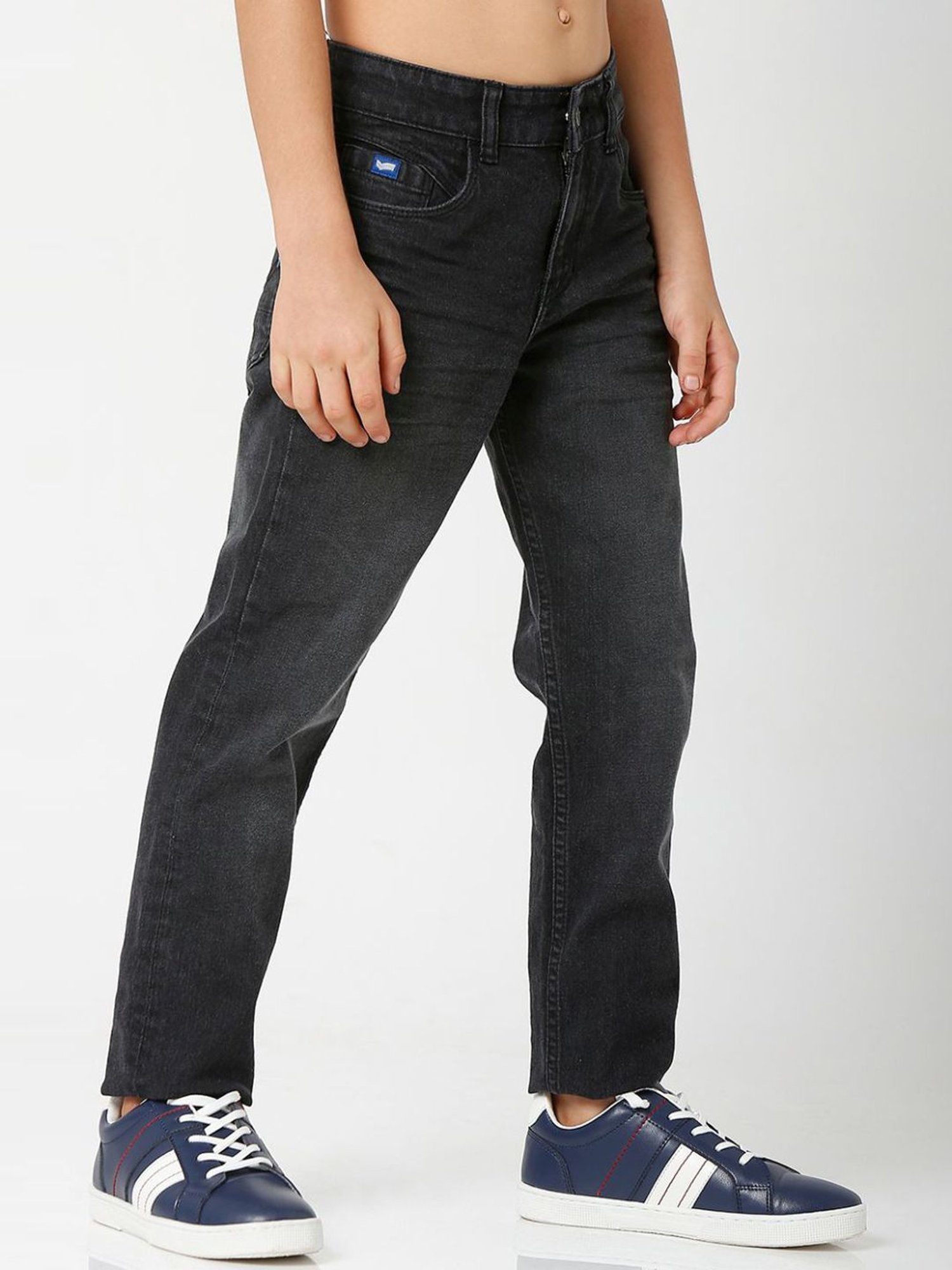 Gas Boys Black Slim Fit Jeans