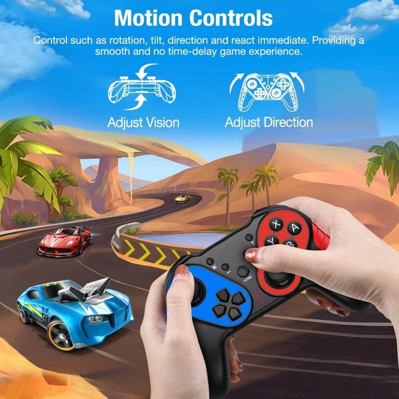 Wireless professional controller compatible with switch/Switch Lite, enhanced professional controller remote control, with automatic turbo/motion function, additional switch controller replacement