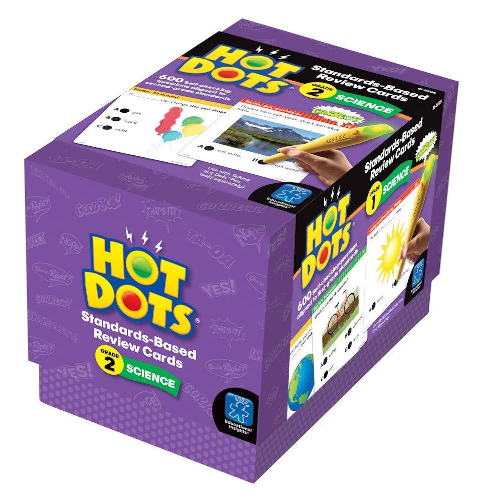 Educational Insights 2506 Hot Dots Science Standards-Based Review Cards - Grade 2