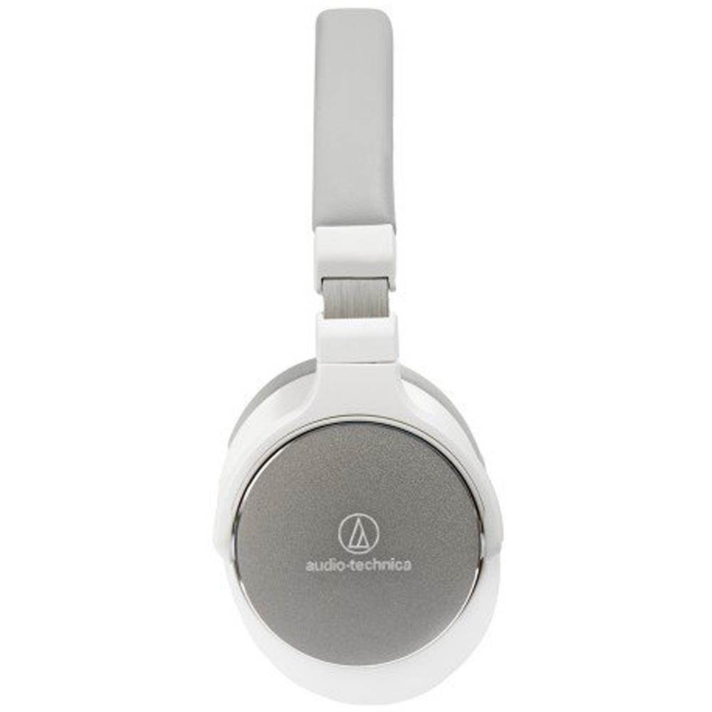 Audio Technica Hi-Res Wireless On-Ear Headphones with Mic & Controls, White (ATH-SR5BTWH)