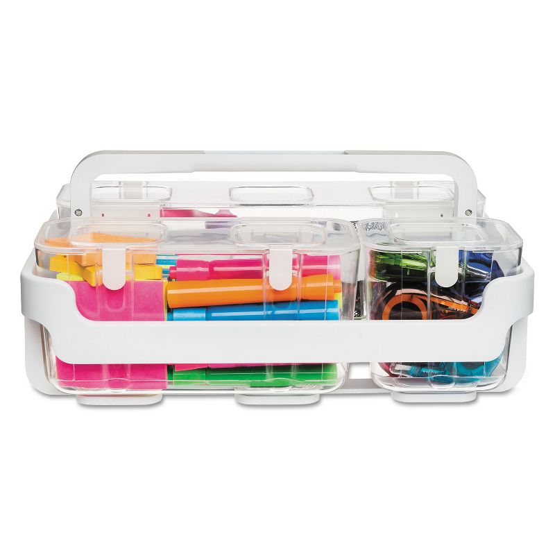 Deflecto Caddy Organizer 10 1/2 x 14 White 29003
