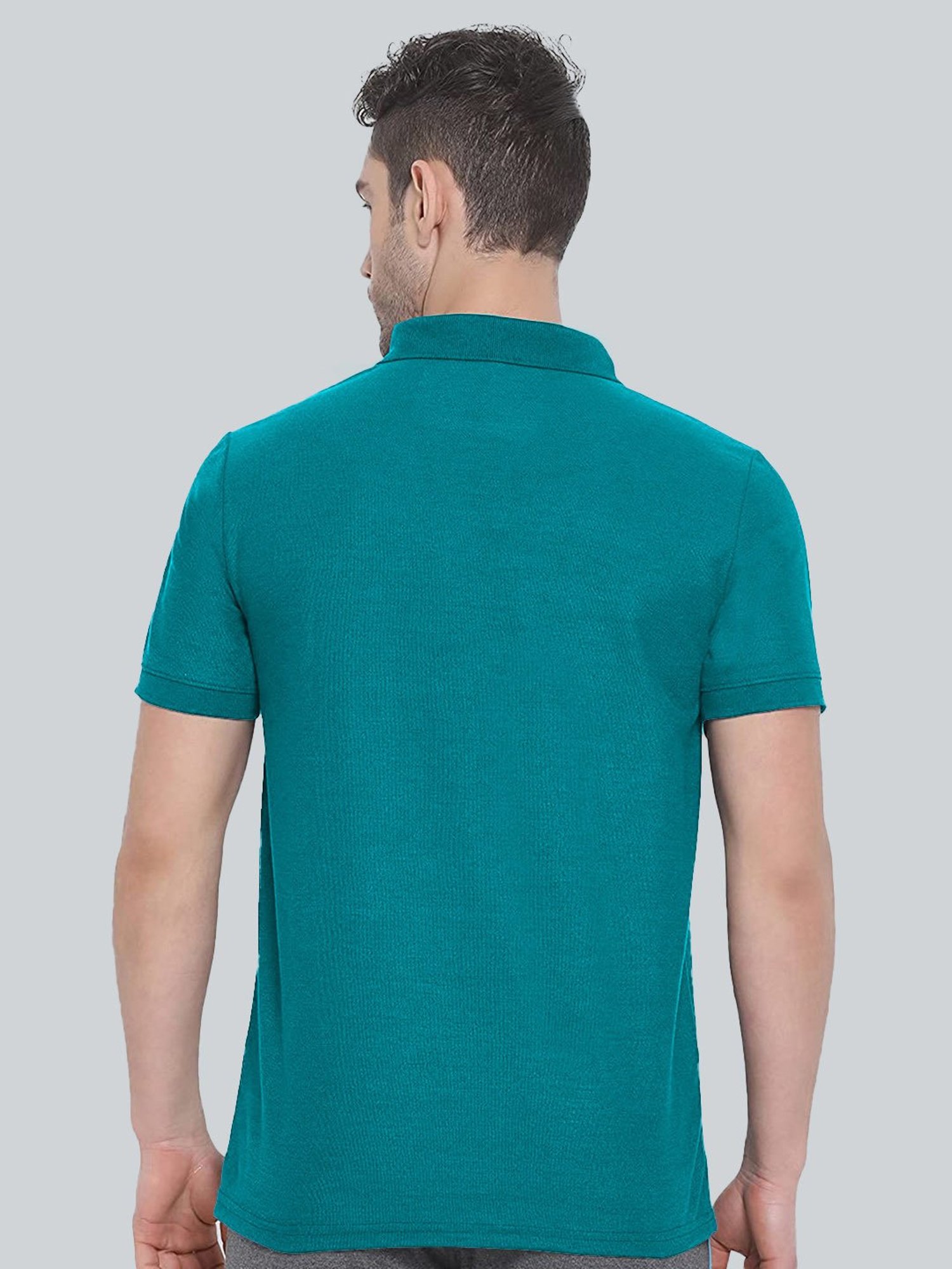 Lux Nitro Turquoise Regular Fit Polo T-Shirt