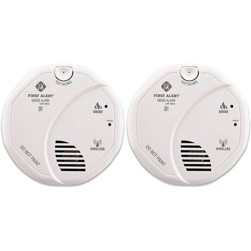 First Alert 2pk Hardwired Smoke Alarm Wireless Interconnect