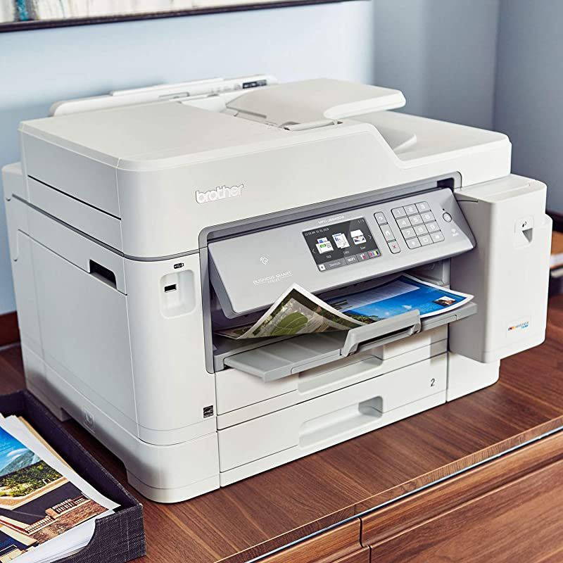 Inkjet Printer, MFC-J5945DW, INKvestmentTank Color Inkjet All-in-One Printer with Wireless, Duplex Printing, NFC and Up to 1-Year of Ink-In-box,  Dash Replenishment Ready