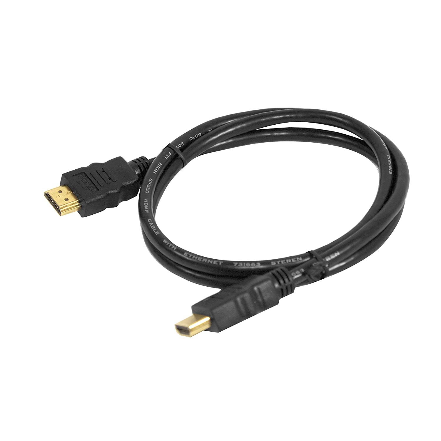 Steren 517-306BK 6-Feet HDMI High Speed with Ethernet Cable