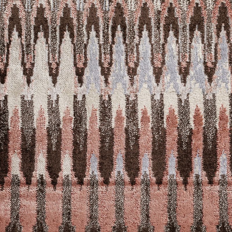 5'3"X7'7" Cinnamon Abstract Woven Area Rug - Addison Rugs