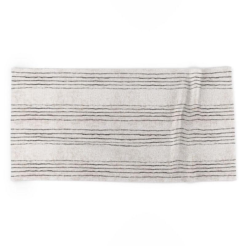 Holli Zollinger LINEN STRIPE RUSTIC Beach Towel - Deny Designs