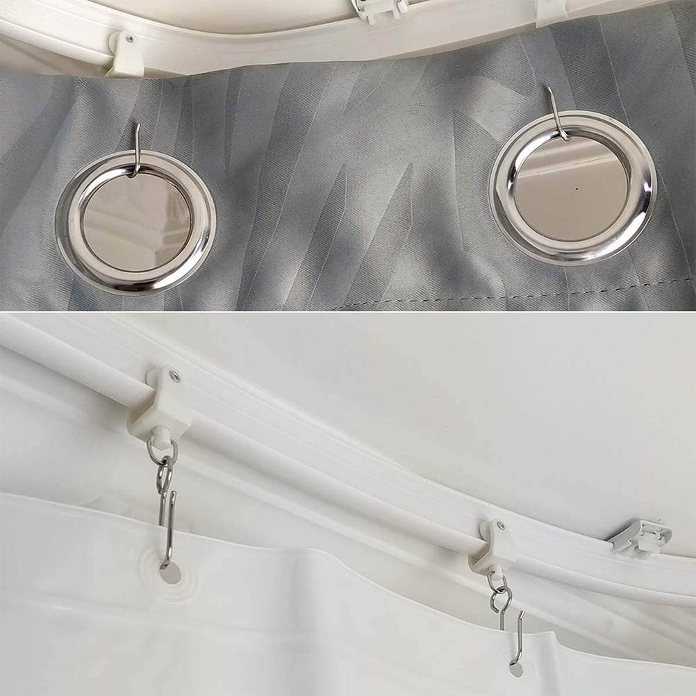 120Pcs Simple Creative Convenient Durable Curtain Hooks Household Curtain Rings for Home