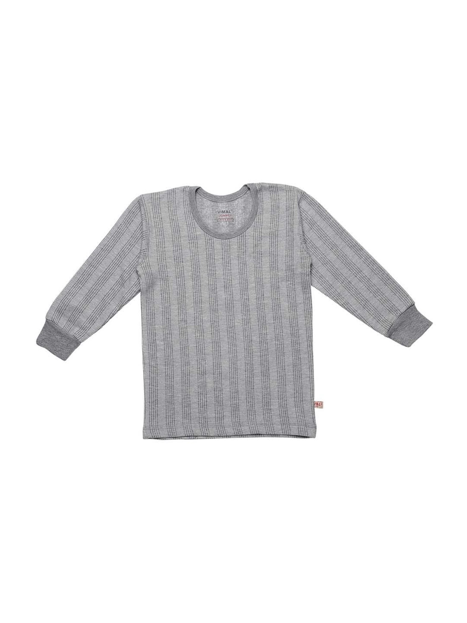 Vimal Jonney Kids Multicolor Regular Fit Thermal Tops - Pack of 3