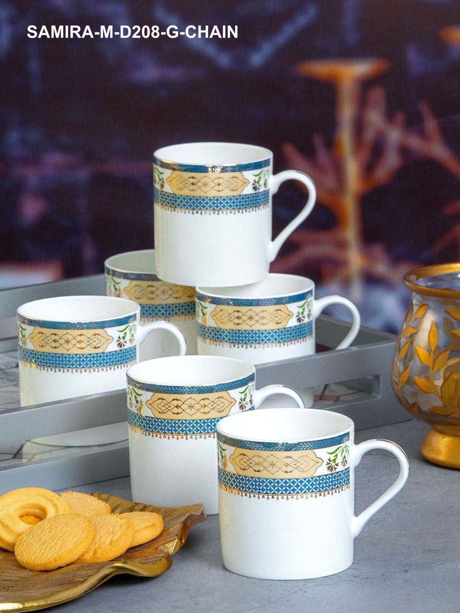 Cello White Opalware Cup (0.18 L) - Set of 6