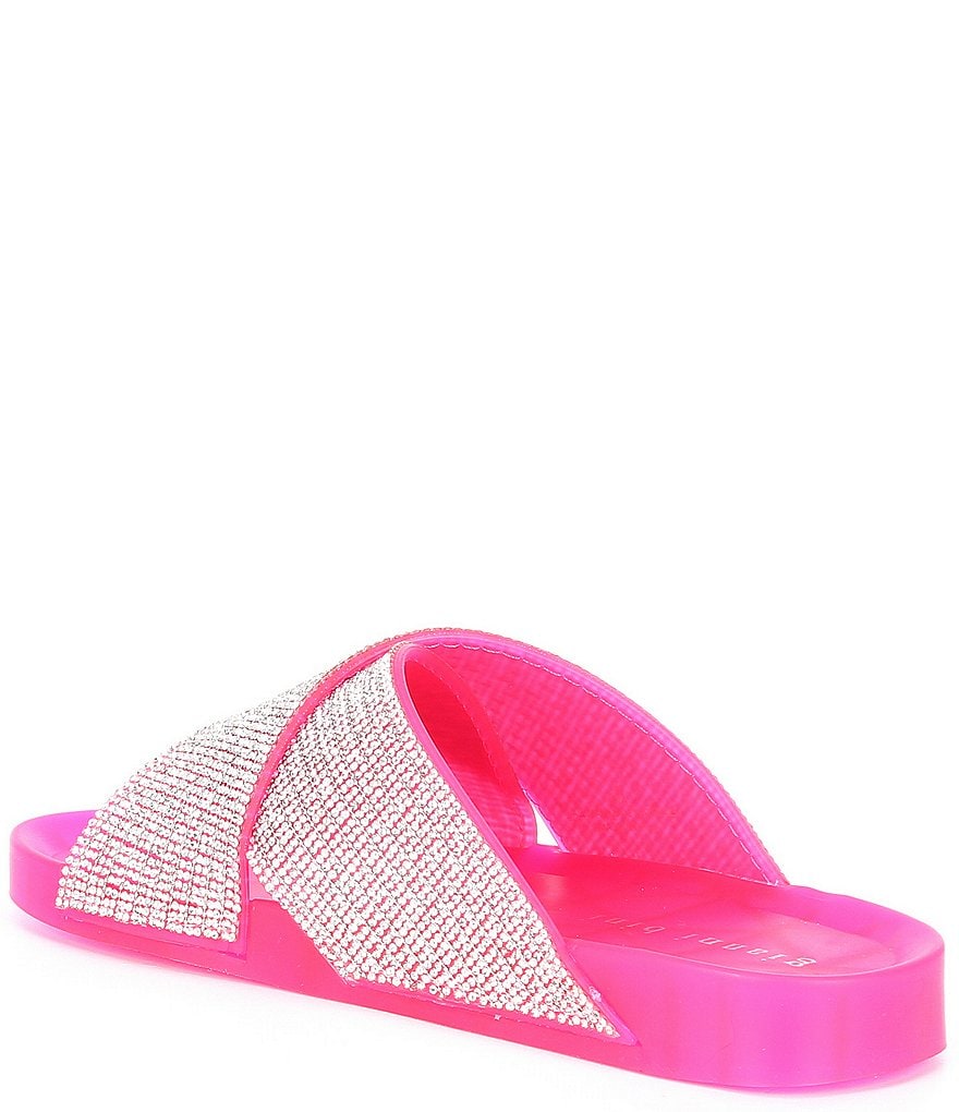 Gianni Bini Emersinne Rhinestone Crossband Jelly Slides