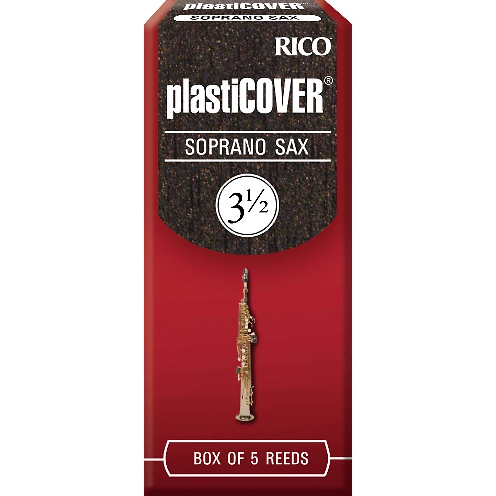 Rico Plasticover Soprano Saxophone Reeds Strength 3.5 Box of 5