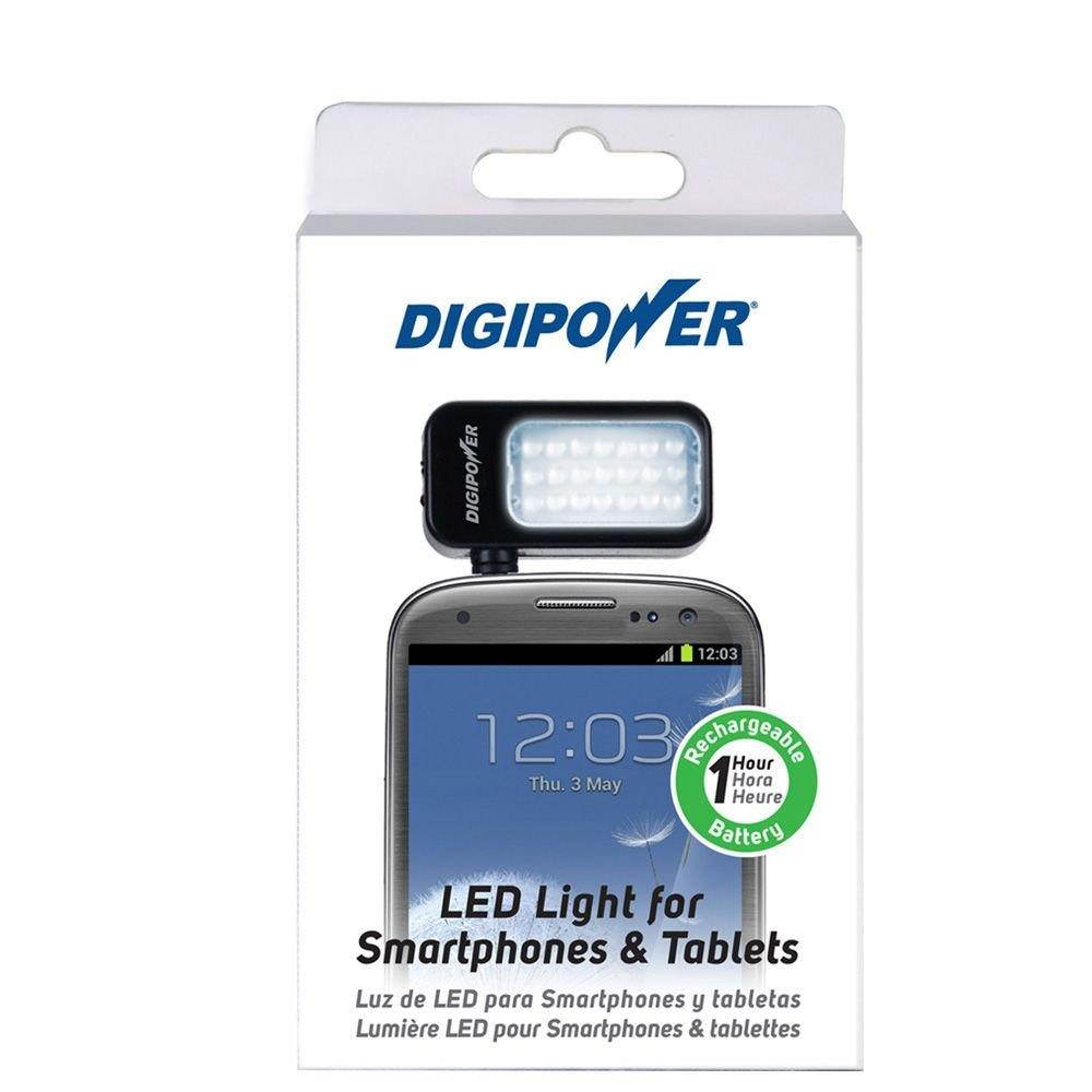 DigiPower LED Light for Smartphones and Tablets - Retail Packaging - Black