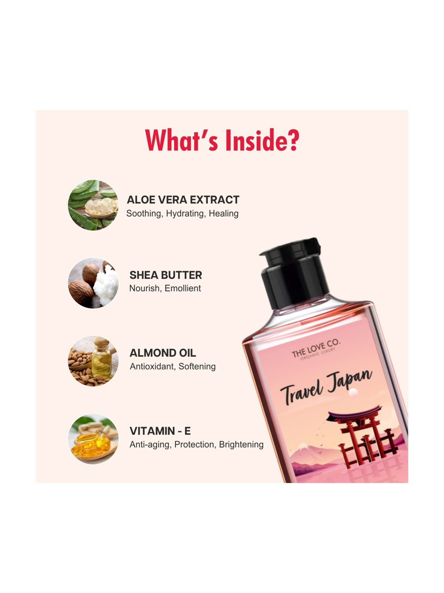 The Love Co. Travel Japan Body Wash - 250 ml