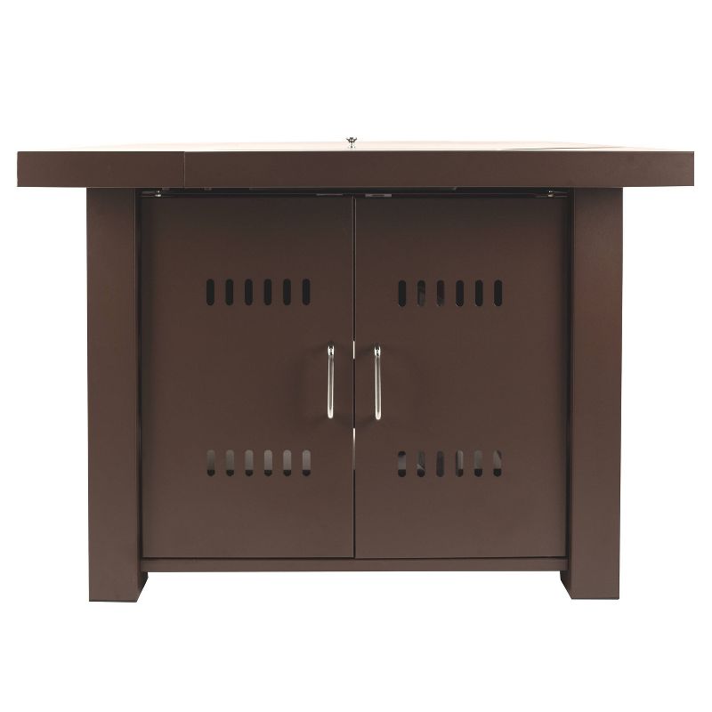 Pleasant Hearth Avalon 38" Mocha Gas Fire Pit Table