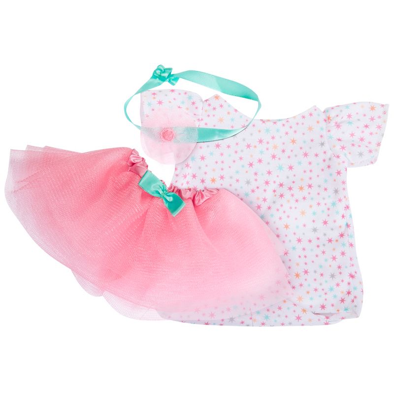 Perfectly Cute Baby Doll Outfit - 3pc Star Top with Shirt and Headband