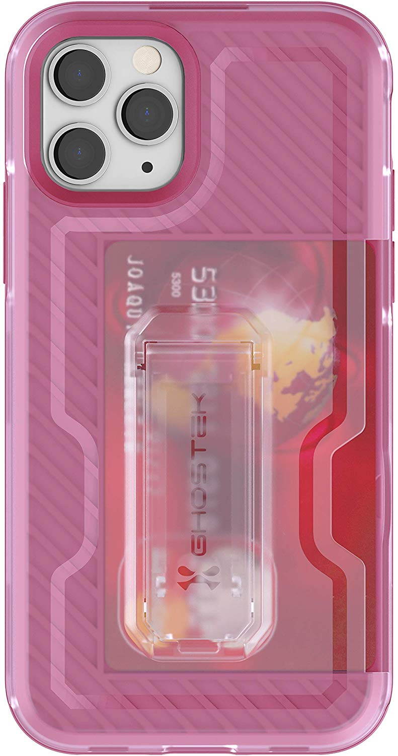 Ghostek Iron Armor Belt Clip iPhone 11 Holster Case with Kickstand and Card Holder Slot Slim Shockproof Design Heavy Duty Protection Wireless Charging Compatible 2019 iPhone 11 (6.1 Inch) - (Blue)