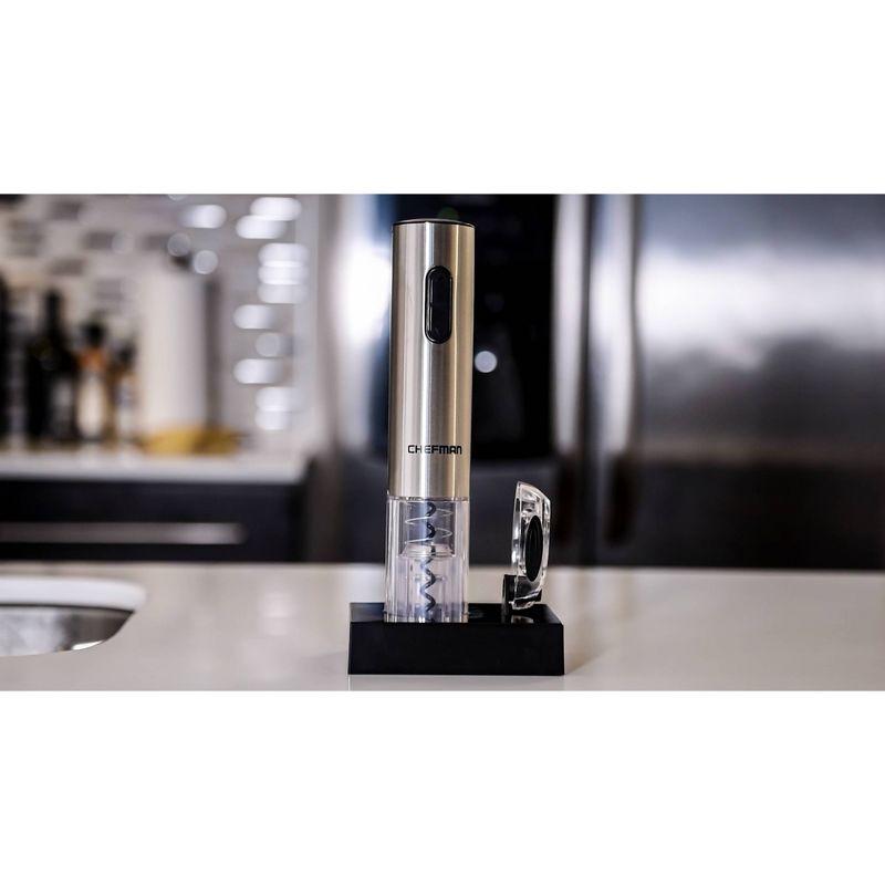 Chefman Stainless Steel Electric Wine Opener