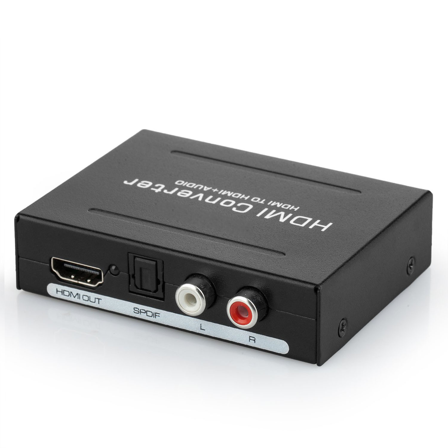 Audio Extractor Aigrous 1080P HDMI Audio Extractor HDMI to HDMI + Optical Toslink(SPDIF) + RCA(L/R) Stereo Analog Outputs Video Audio Splitter