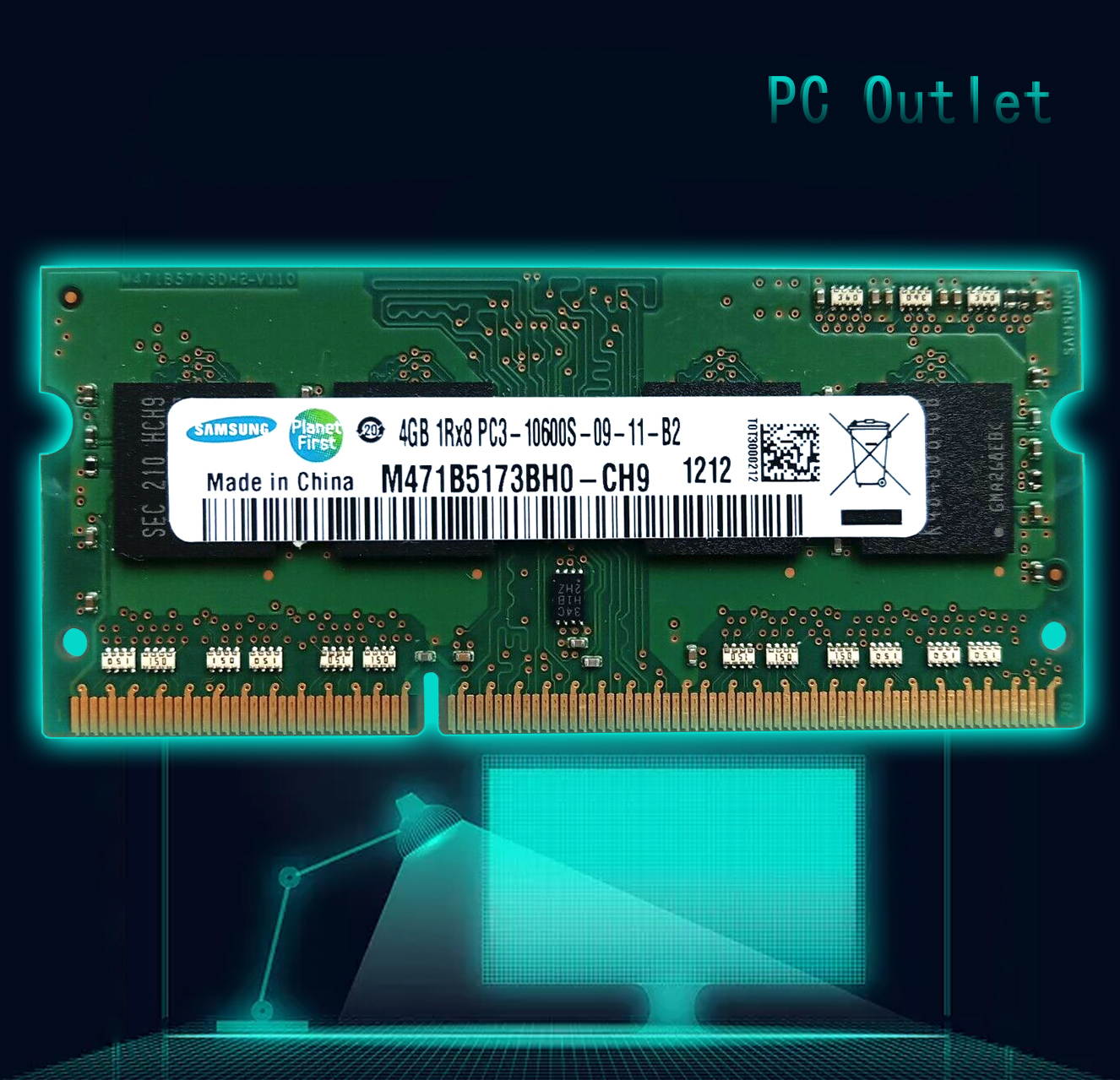 Samsung M471B5173BH0-CF9 4GB DDR3 1333Mhz PC3-10600S 204pin SODIMM Laptop RAM Memory 1.5V