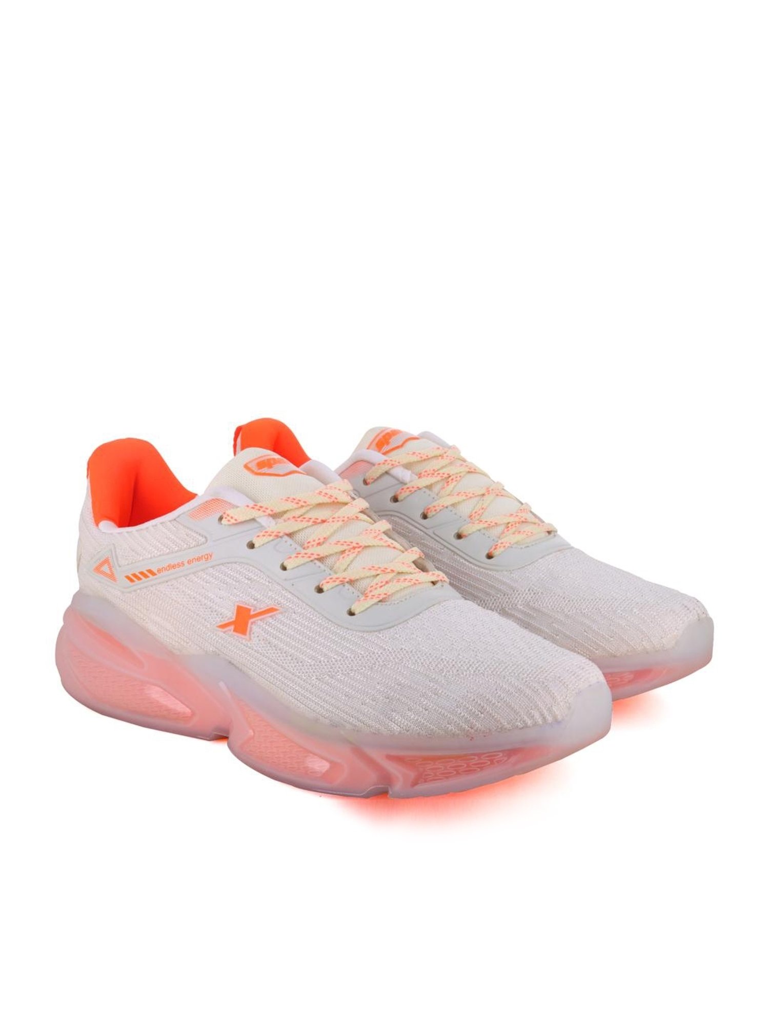 Sparx Men's Off White Running Shoes