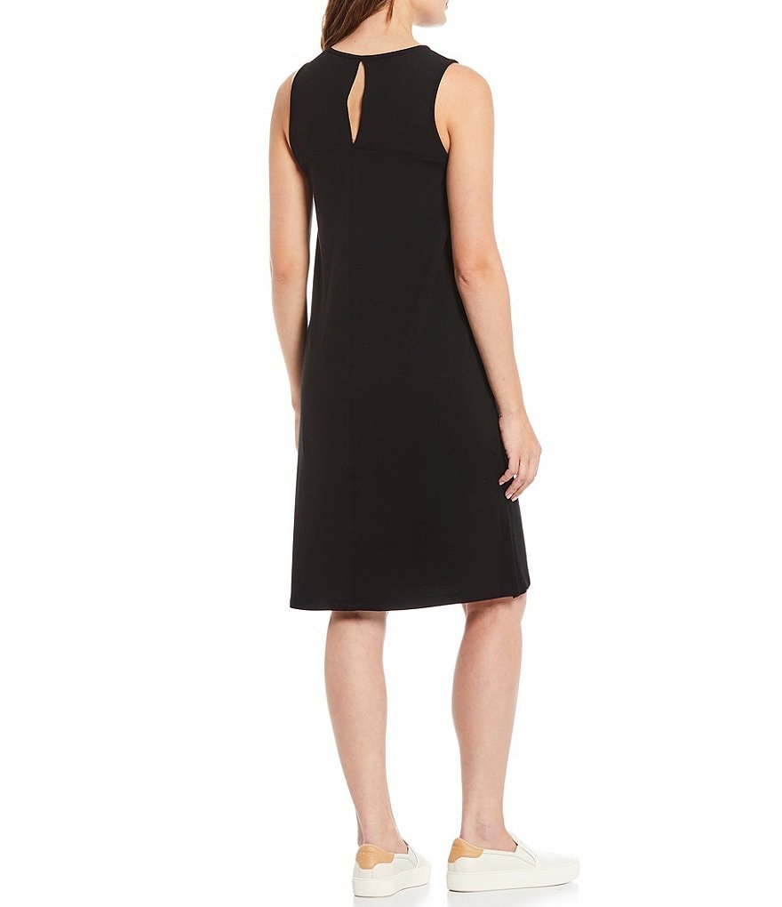 Kinesis High Neck Sleeveless Pocket A-Line Dress