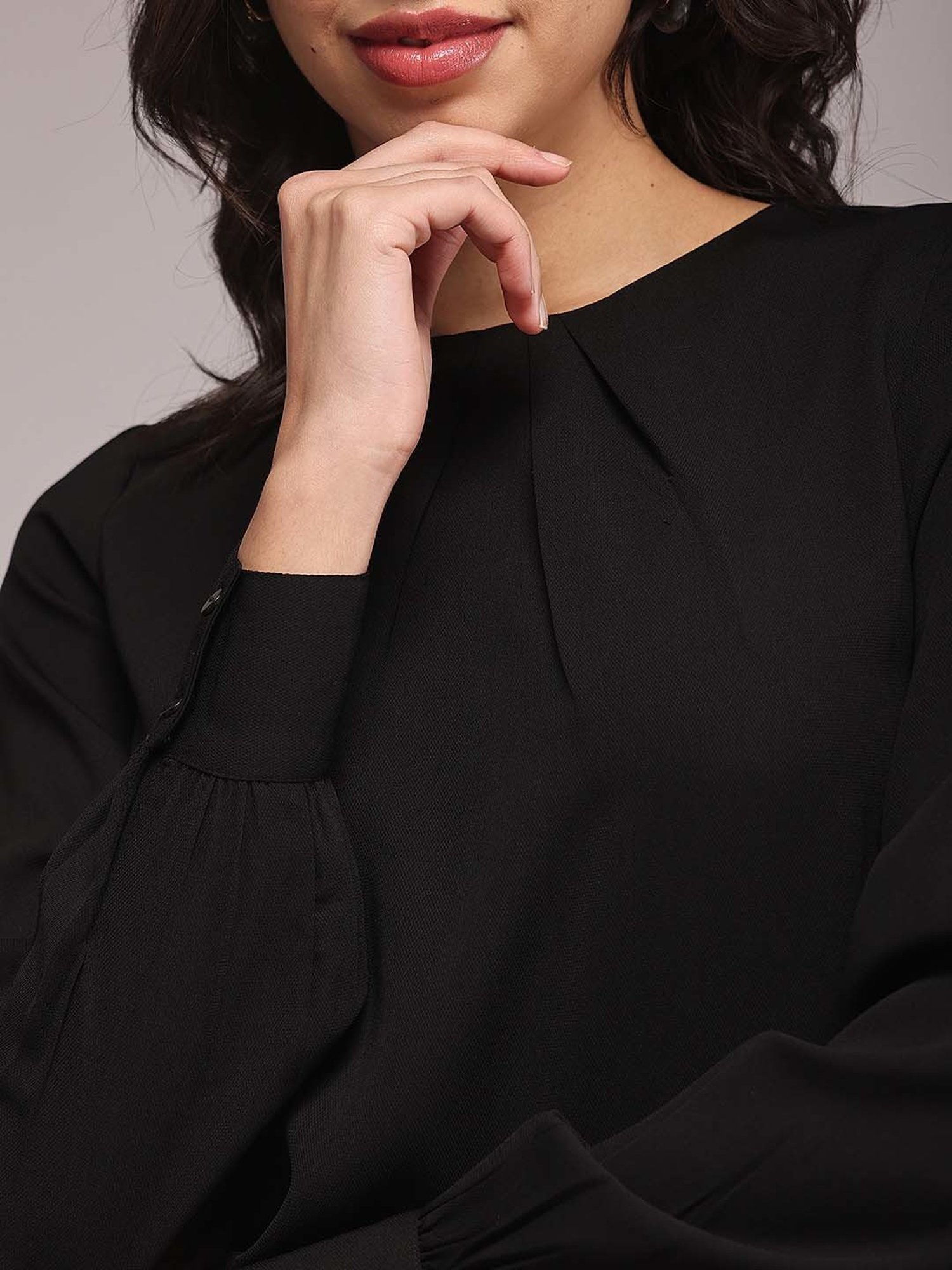 Fablestreet Black Relaxed Fit Top