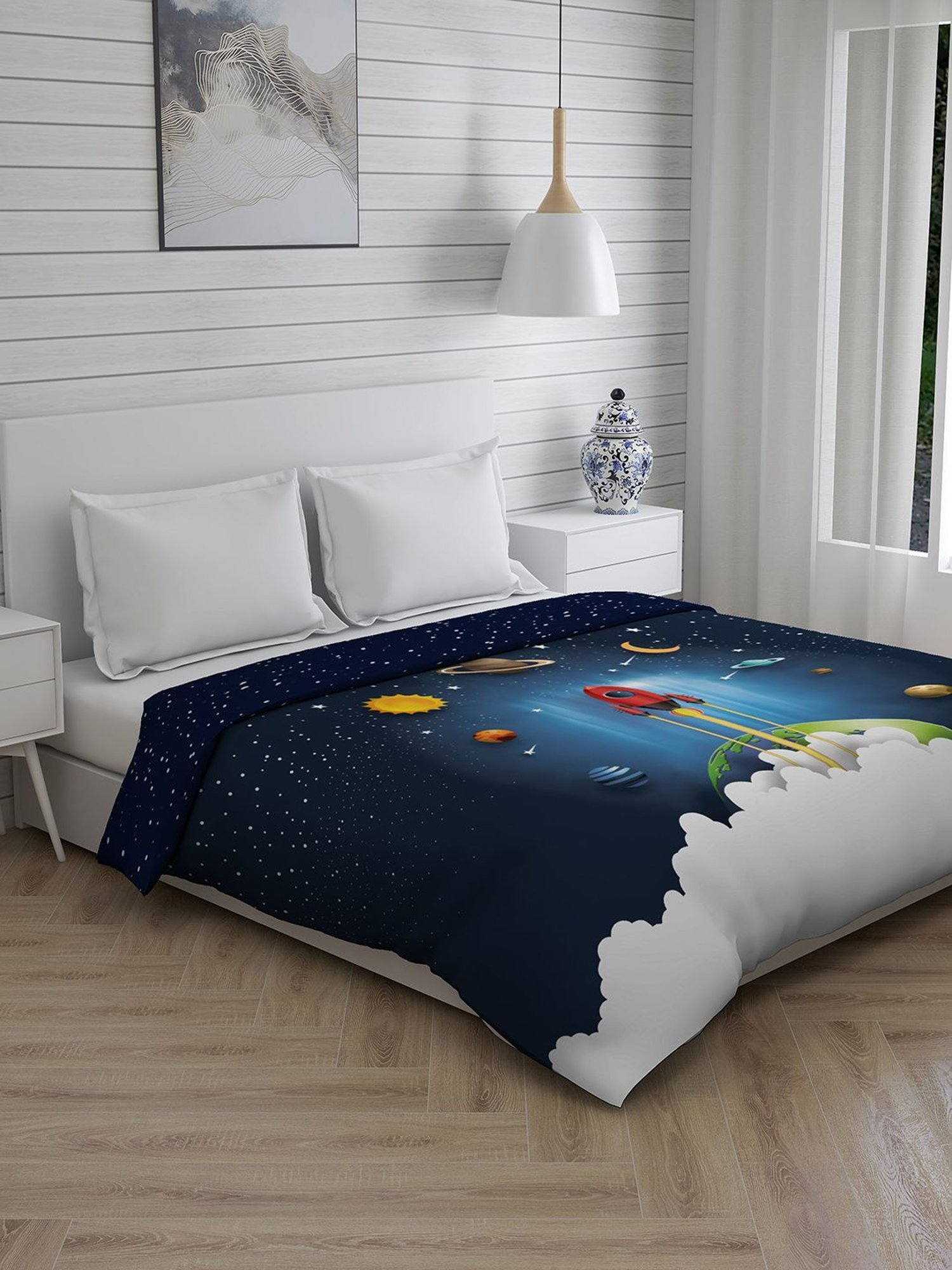 Boutique Living Rock & Room Geometric Multicolor 150 TC Cotton Queen Comforter