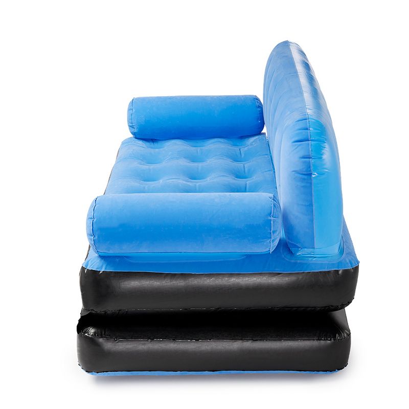 Bestway Multi Max Inflatable Air Couch or Double Bed with AC Air Pump, Blue