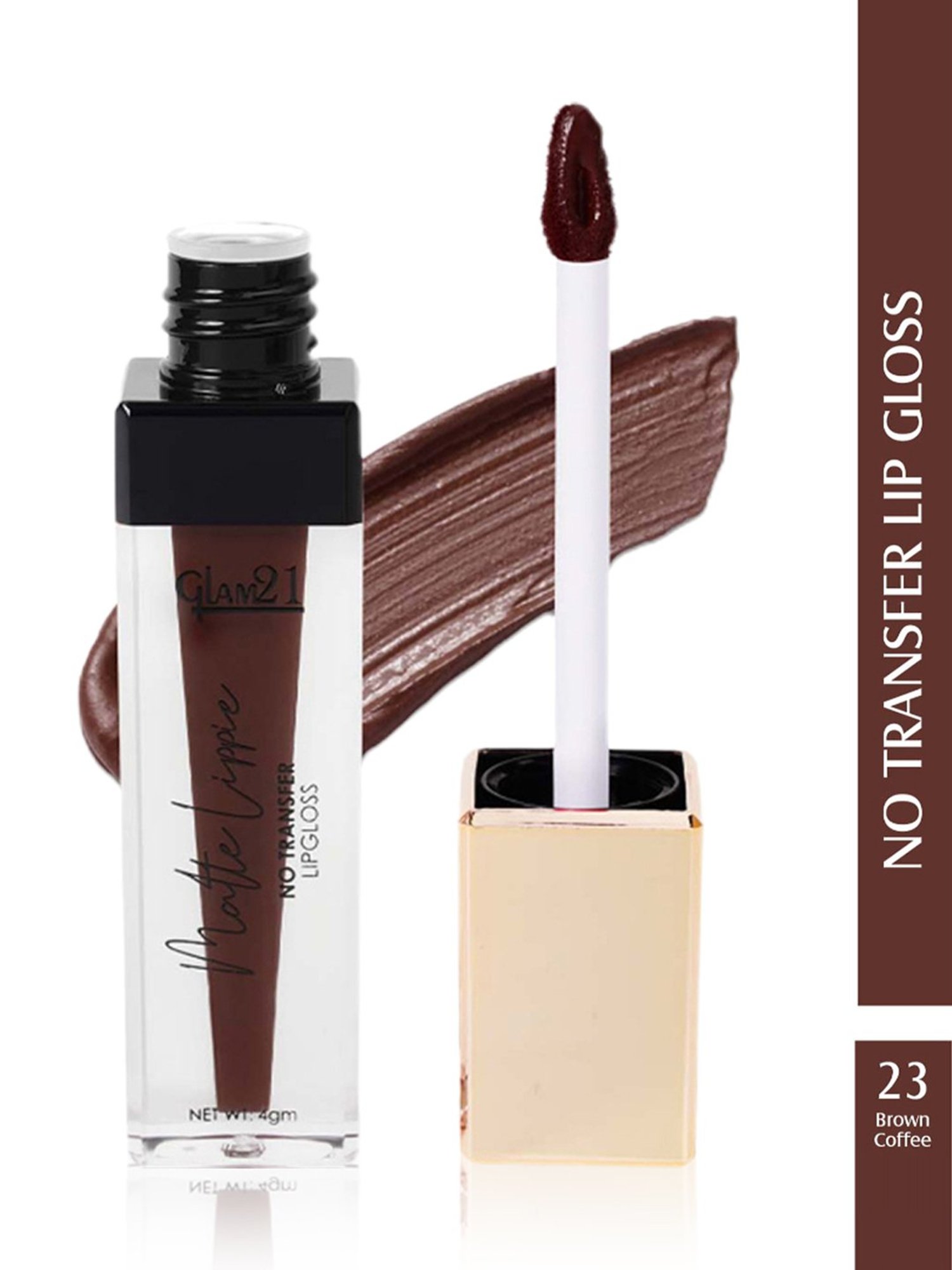 Glam21 Matte Lippie No Transfer Liquid Lipstick 23 Brown Coffee - 4 gm