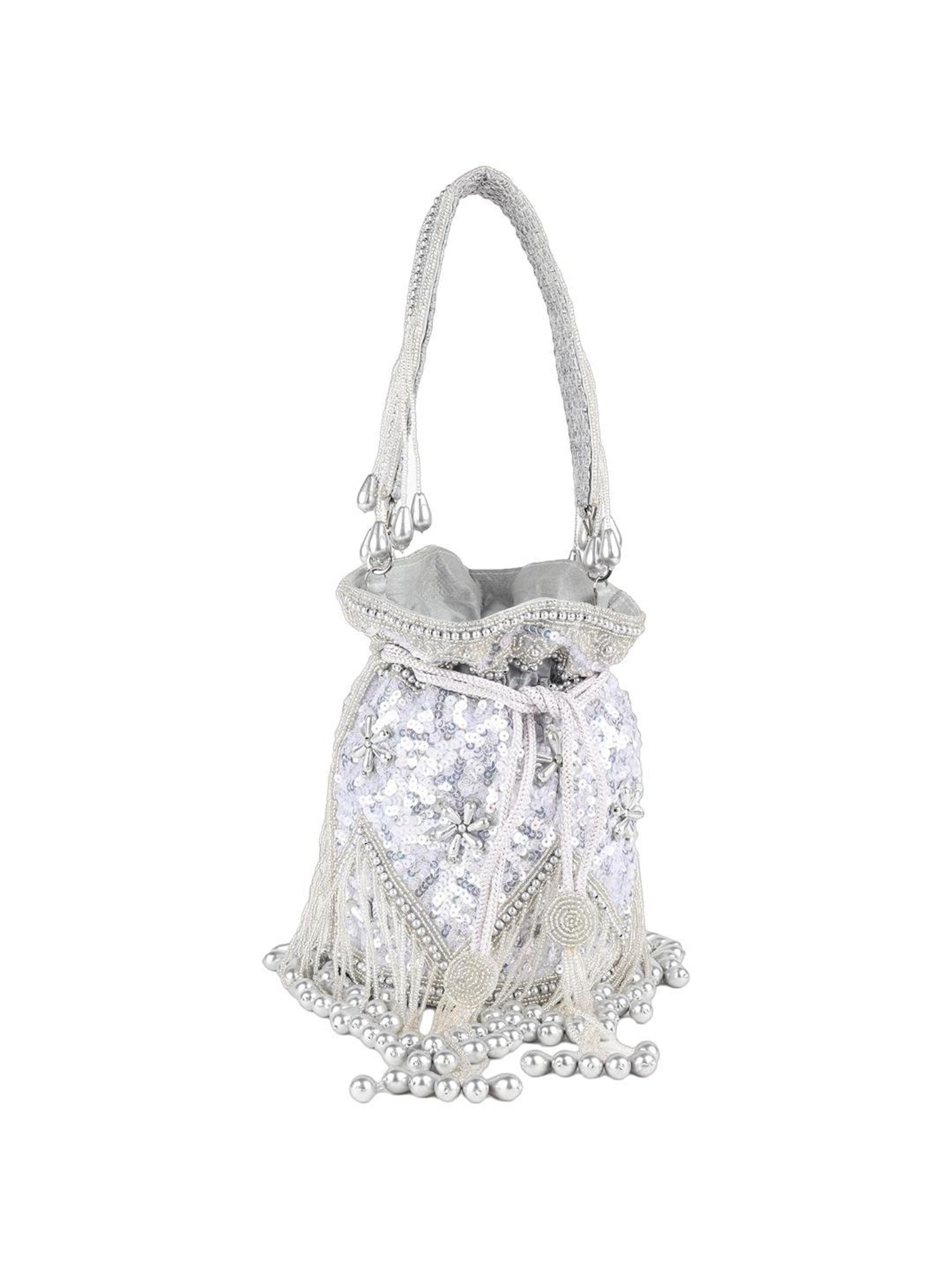 Call It Spring Silver Embellished Potli