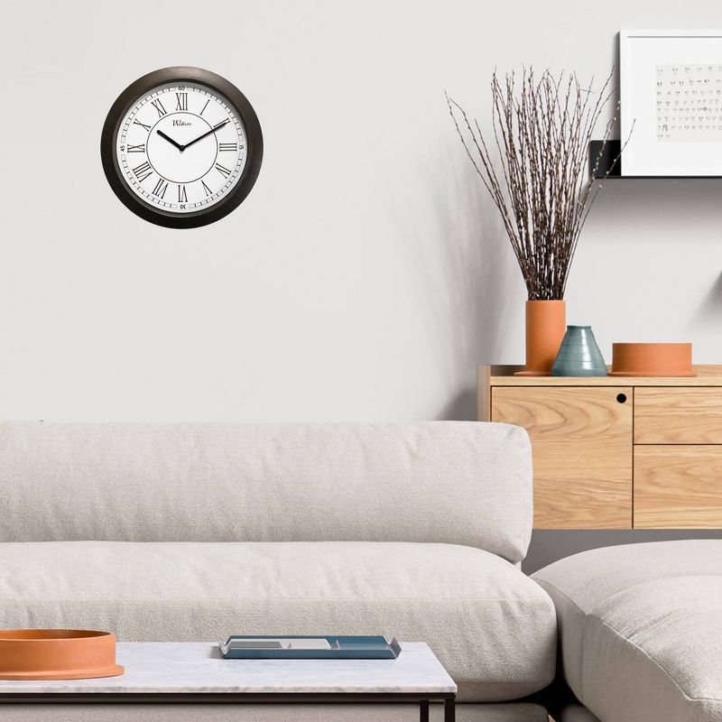 11" Round Wall Clock with Roman Numerals