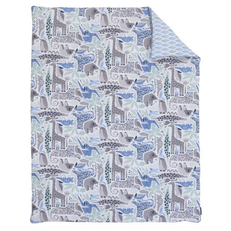 NoJo Dwellstudio Safari Skies Animal Jungle Crib Bedding Set - 3pc
