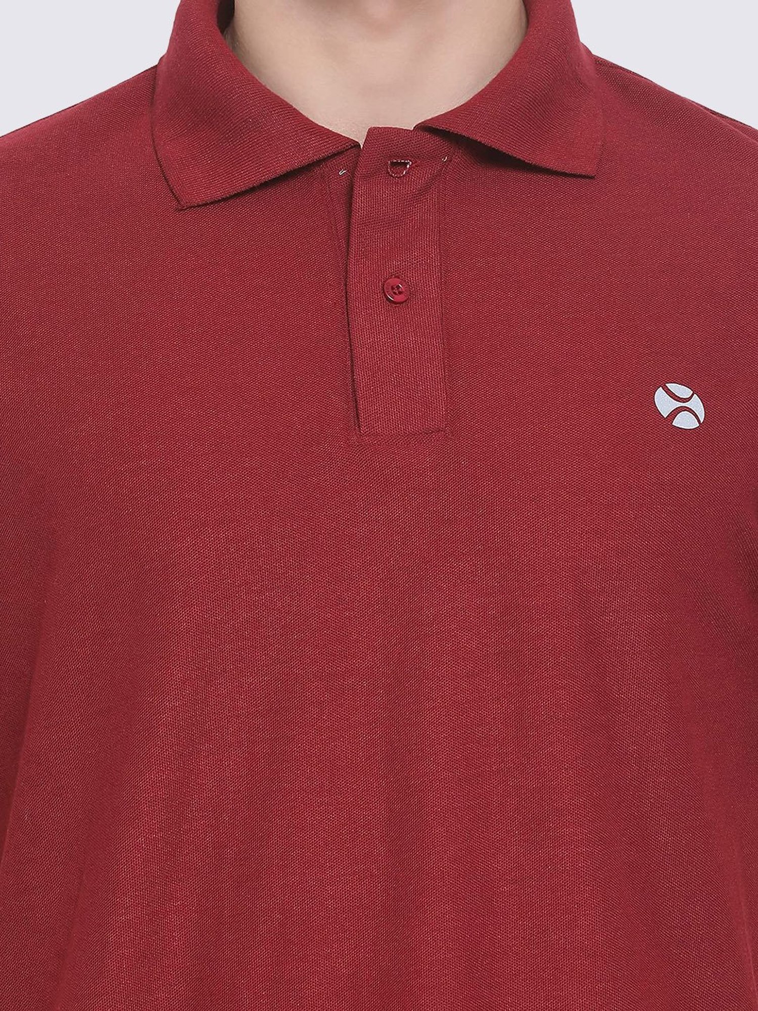 Lux Nitro Maroon Regular Fit Polo T-Shirt