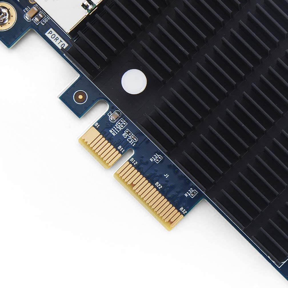 10Gb PCI-E NIC Network Card, Single Copper RJ45 Port, PCI Express Ethernet LAN Adapter Support Windows Server/Linux/ESX, Compare to Intel X550-T1