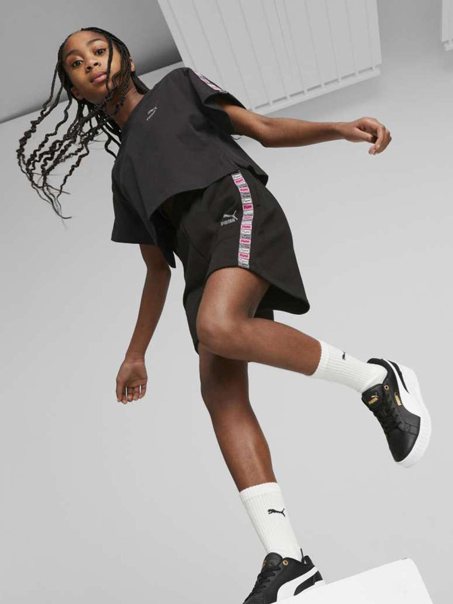 Ruleb High Waisted Girls Shorts Regular fit