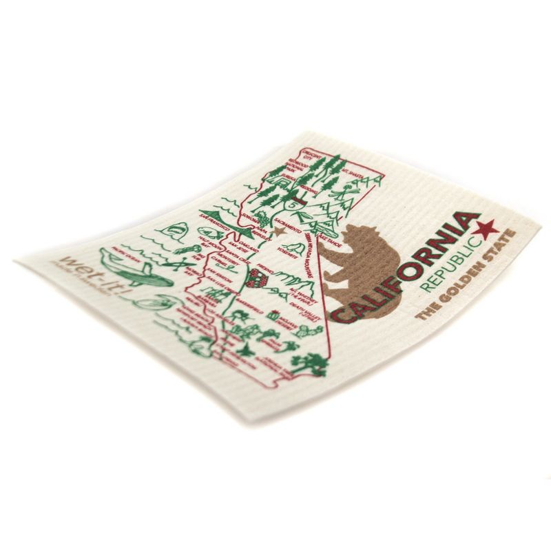 Swedish Dish Cloth 7.75" California Absorbent Cleaning Cloth Golden State  -  Dish Cloth