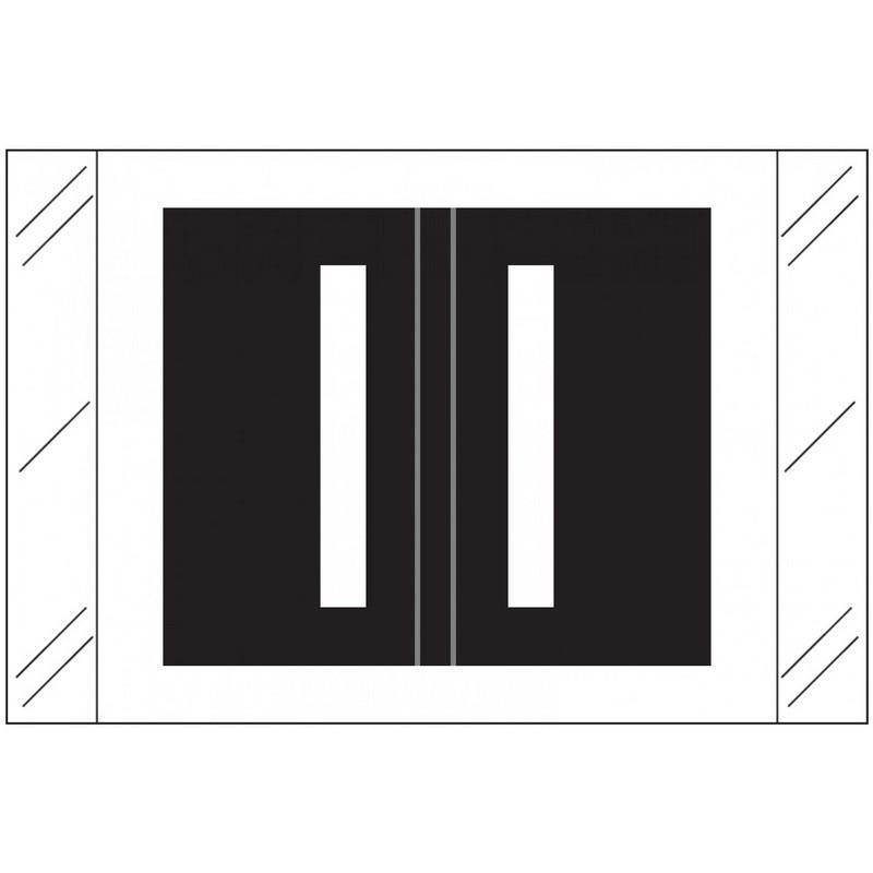 Tabbies Compatible "I" Labels, Polylaminated 100# Stock, 1 " X 1-1/2" Individual Letters - Roll of 500